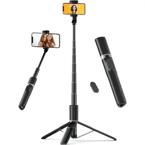 61'' Tall Tripod for  - Selfie Stick Tripod  in  Selfie Stick with  Remote, Lightweight Phone Stand for Video Recording/Vlog/Live Stream/Photo Compatible with  Smartphones