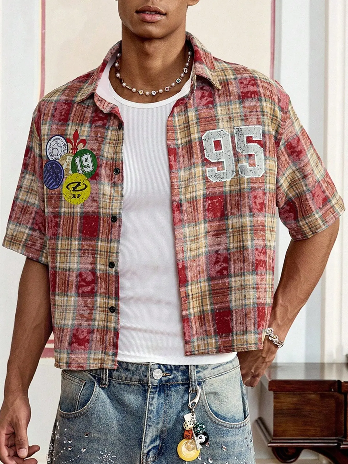 oversized flannel shirt - TikTok Shop