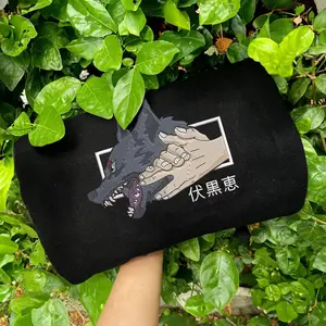 Megumi Embroidered Sweatshirt, JJK shirt, Perfect Gift for Anime Fans, Stylish Anime Embroidered Clothing , Anime Tee