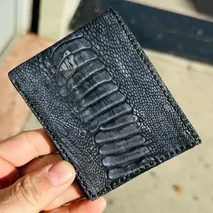 Cartera para caballero avestruz