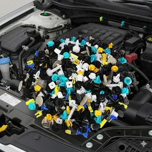 Universal Car Interior Plastic Rivet Clips, Nylon Door Panel Trim Fastener Clips - Multi-Sizes & Colors, Quick Installation, Secure Hold for Vehicle Interior/Exterior Decoration, Repair & Modification.