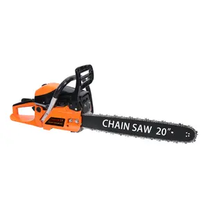 20 Inch Gas Chainsaw, 58CC 2-Stroke Gas Powered Chainsaw, Handheld Cordless Chainsaw, High-Power Logging Saw for Wood Cutting and Tree Trimming