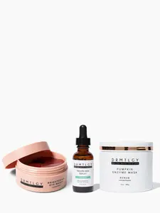 DRMTLGY Favorites Collection - Needle-less Serum, Brightening Eye Masks, and Pumpkin Enzyme Mask
