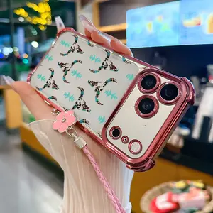 Western Aztec Cow Skull Pattern Phone Case for iPhone Samsung Galaxy 17Pro Max Air 16 15Plus 14 13 12 11 S26 S25 S24 S23 S22 Cases, Shockproof Drop, Protection Durable, Bumper with Lanyard Art.