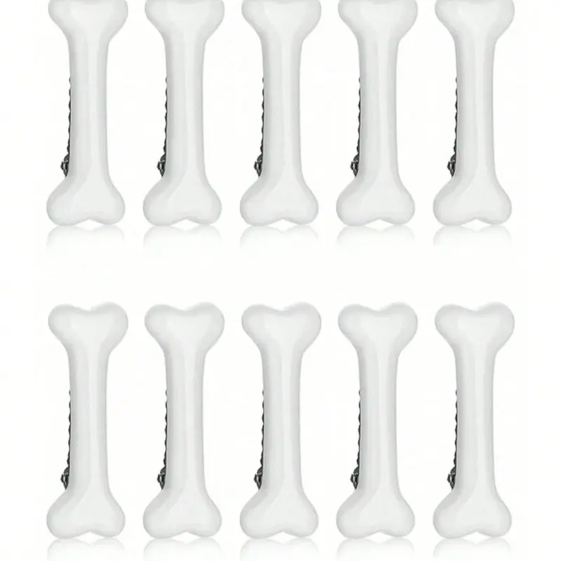 10pcs Funny Dog Bone Shaped Hair Clips, Super Cute Clips, Decorative Hair Clips, Multi-Functional Side Bangs Clips, Party and Holiday Hair Accessories, Hair Clip Set