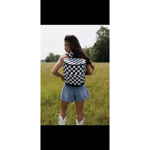 Checkered Backpack Cooler