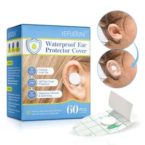 Sefudun Waterproof Ear Cover Swimming, Water-Proof Patch PC Film Earplugs for Kids, Bathing Supplies, Suitable for Swimming or Shower Use