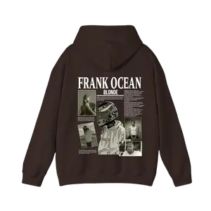 Frank Ocean Blonde Graphic Hoodie –Vintage Style Album Tee, Back Print Side, Streetwear Unisex Hoodie, Casual Music Merch, Artistic Fan Gift|gift for music fans|streetwear,Gifts for Menswear Womenswear Top