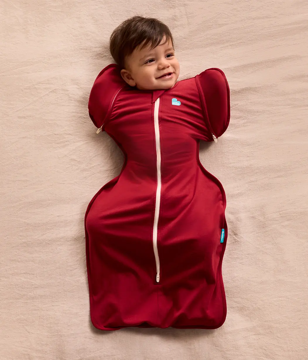 Swaddle Up™ 2-in-1 Transition Bag 1.0 TOG Cotton Maroon