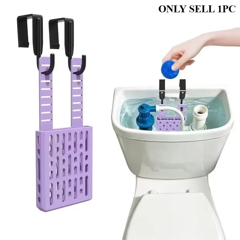 Toilet Tank Cleaning Tablet Holder, No-Drill Adjustable Dispenser, Rust-Proof Hook, Easy Installation, Durable Design, Perfect for Home Use, Household, Home Care Supply