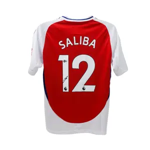 William Saliba Signed Arsenal Soccer Jersey with Beckett COA