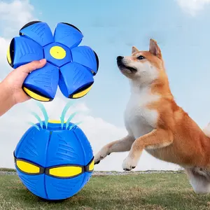 New Pet Flying Toy, Dog Cat Ball Multi-Color Outdoor Toy, Fun Plaything for Pets, Enhance Exercise & Engagement, Interactive Training Ball,Dog Christmas Gifts
