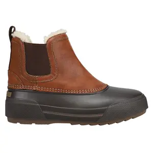 Easy Spirit Womens Icicles Pull On Chelsea Snow Casual Boots Ankle Low Heel 1-2" - Brown