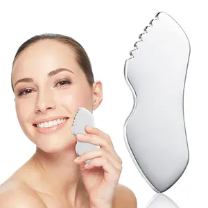 Stainless Steel Gua Sha Facial Tool, 1 Count Body Lymphatic Drainage Massager, Face Guasha Face Sculpting Tool, Skin Care Tool for Women & Girls, Facial Care Tools, Face Lifting Device