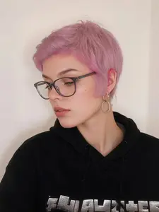 100% Real Human Hair Cosplay Wig, Stylish Pink Short Hair for a Sweet & Bold Look! 13x6x1 Lace Front for a Natural Fit, Available in Multiple Colors. Perfect for Daily Wear, Parties, Cosplay & More. Comfortable, Breathable, and Effortlessly Stunning!