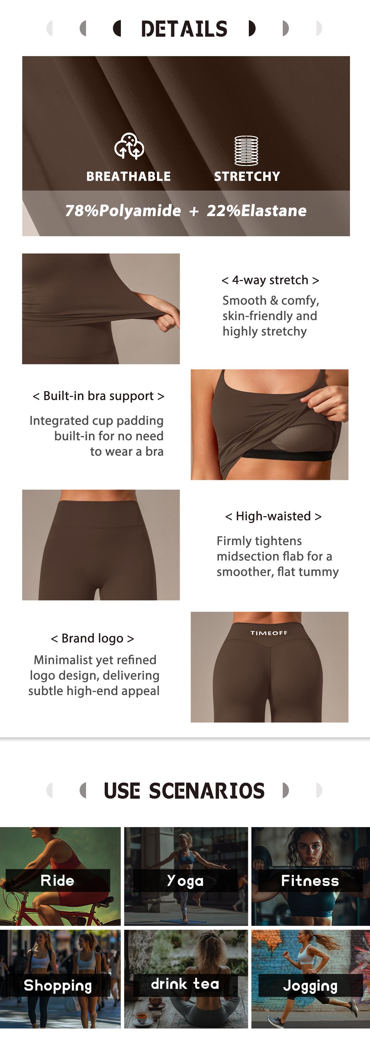 TIMEOFF Women's 2-Piece Athleisure Workout Set for Women - Adjustable Strap Tank Top & Leggings, Buttery Soft 4-Way Stretchy Fabric, Butt-Lifting, Tummy Control, Non-Slip, Breathable, Ideal for Yoga, Gym, Workout Sets For Women, Tank Tops,summerwins TIMEOFF Women's 2-Piece Athleisure Workout Set for Women - Adjustable Strap Tank Top & Leggings, Buttery Soft 4-Way Stretchy Fabric, Butt-Lifting, Tummy Control, Non-Slip, Breathable, Ideal for Yoga, Gym, Workout Sets For Women, Tank Tops,summerwins