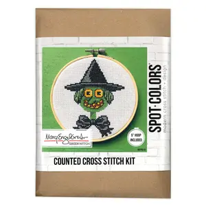 Green Witch Cross Stitch Kit