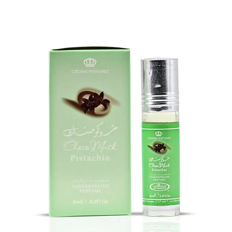 Choco Musk Pistachio Perfume Oil CPO 6ML (0.2 OZ) by Al Rehab | A Nutty Temptation Too Good to Resist
