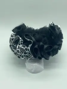 Cow print ruffle socks