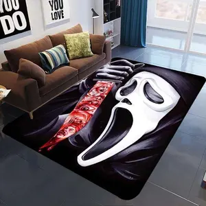 Scream Ghost Face Bedroom Living Room Carpets Anti-Slip Floor Rugs Mat Doormat 9