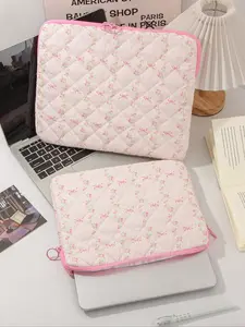 11/13 Inch Striped Floral Print Laptop Bag, Dustproof Protection Case, Tablet Storage Pouch for MAC/iPad, Office & Study Essential, Tablet Sleeve Pouch