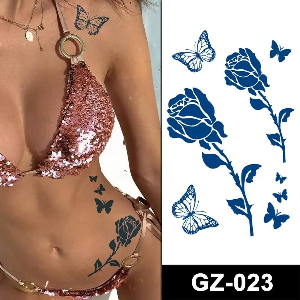 🔥 Hottest Trend! 🌿 Popular Plant-Based Jagua Tattoos: Waterproof, Sweatproof, and Lasts 2 Weeks! 🔥💫