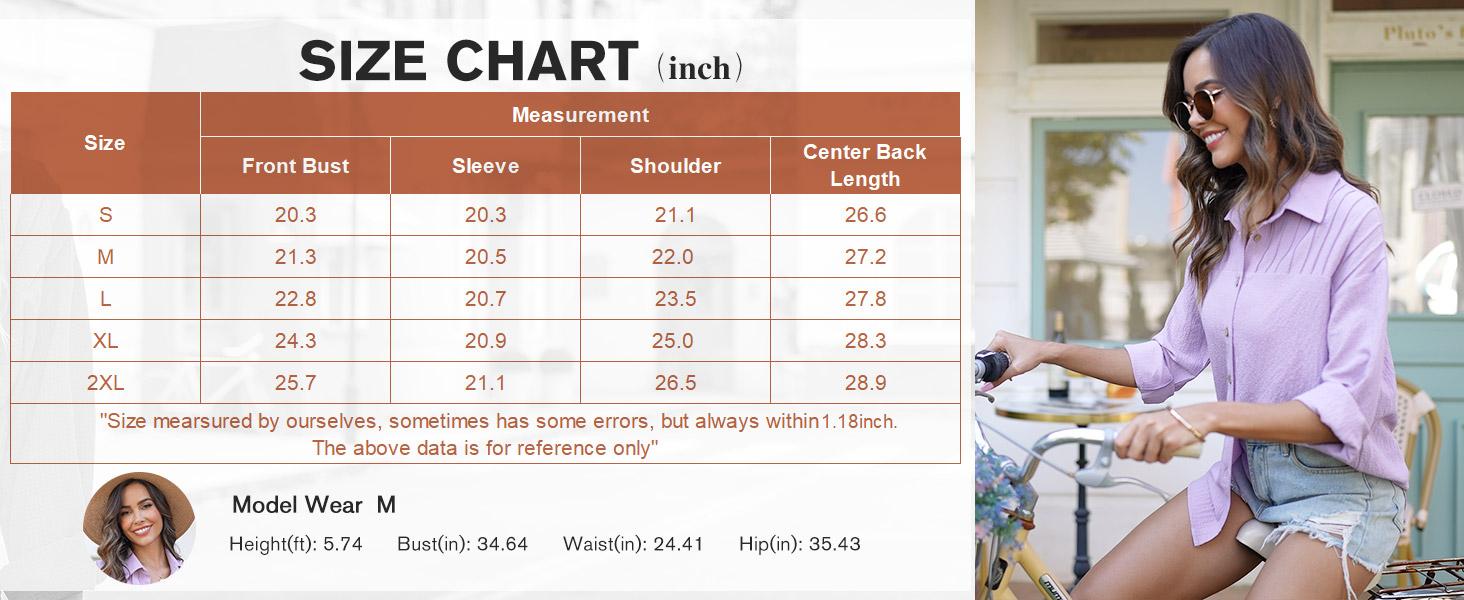 Womens Long Sleeve Button Down Shirts Oversized Collared Drop Shoulder Work Tops Textured Loose Blouse S-XXXL