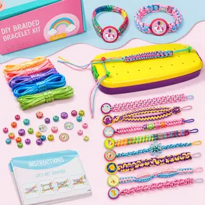 Friendship Bracelet Making Kit, String Bracelets Maker Craft, Kids Jewelry Making Kit, Arts and Crafts for Kids, Christmas Birthday Gifts for Girls