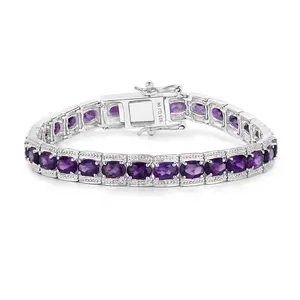 Purple Amethyst Tennis Bracelet