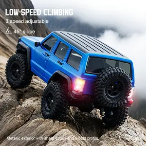 JJRC 1/18 Scale High Torque 4WD Remote Control Crawler Truck - 20A ESC, Strong Suspension, Shock Absorption, Durable RC Vehicle for Boys, Ideal Christmas Battery-Powered Off-Road Rock Climbing Toy Gift
