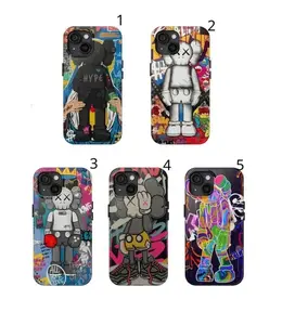 Aesthetic Kaws Two-In-One Drop-Resistant Mobile Phone Case Protection, Shockproof For IPhone 17-12, Pro Max, Pro Plus