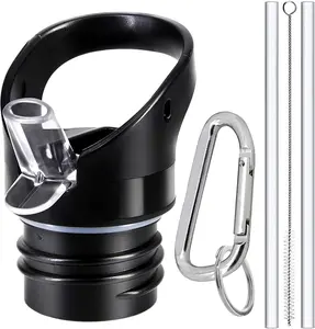 For Hydro Flask Simple Modern Straw Lid 1.91" Wide Mouth 18-24oz Leakproof Insulated Stainless Steel Water Bottle Flip Top Accessory Plastic  Silicone OutdoorFun Drinkware Cup Mug Tumbler