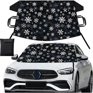 Cover   Weather Hail Protector Windshield Sun Shade Automotive Exterior  Accessories Universal Fit for , SUV,  (Snowflake)