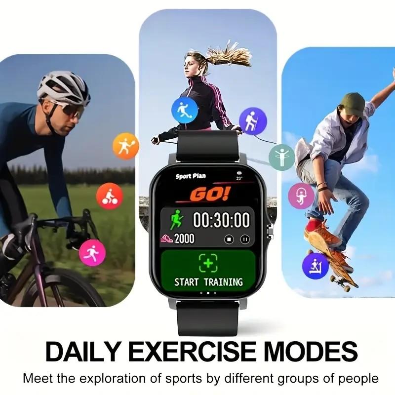 Valentine's Day Gift 2026 New Smart Watch Wireless Calling Dialing Multi Sport Mode Call Reminder Rejection SMS Message Reminders Various APP Reminders Black and Pink Wearable Valentine's Day Gift 2026 New Smart Watch Wireless Calling Dialing Multi Sport Mode Call Reminder Rejection SMS Message Reminders Various APP Reminders Black and Pink Wearable