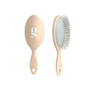Glow Beauty The Mini Detangling Brush - Compact Salon-Quality Hair Brush with Drainage Hole & Keychain Hole for All Hair Types