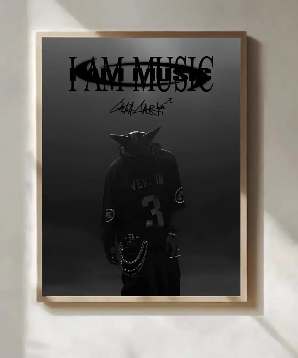 I Am Music Poster Hip Hop Wall Art Urban Music Room Decor Unframed Poster