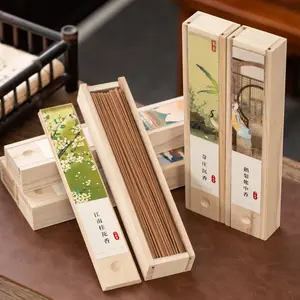 Wooden Incense Stick, 100pcs/box Natural Incense Stick, Home Fragrance for Yoga Meditation, Sleep, Reading, Home Care Supplies, Scented