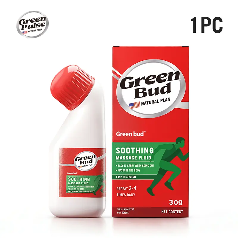 Green bud 5 Soothing Massang Fluid Contains natural herbal extracts Green bud 5 Soothing Massang Fluid Contains natural herbal extracts