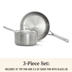 Calphalon Stainless Steel 3-Piece Cookware Set