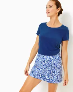 Lilly Pulitzer Women Closthing Etta Scoop Neck Top - Blue Med New! Sleeveless Womenswear