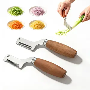 2-Piece Vegetable and Fruit Slicer Set, Vegetable Cutter, Ideal for Ginger, Garlic, Herbs, Home and Restaurant Prep Tools, Essential Kitchen Gadgets