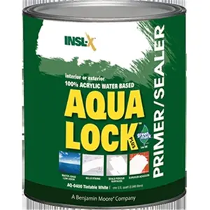 Insl-x Products AQ 0400 White Aqualock Plus Water Base Primer Sealer Stain Killer - 1 Quart