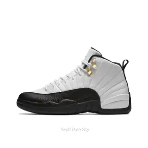 Retro High-Top Basketball Sneakers White and Black