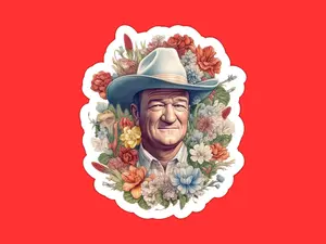 John Wayne Sticker