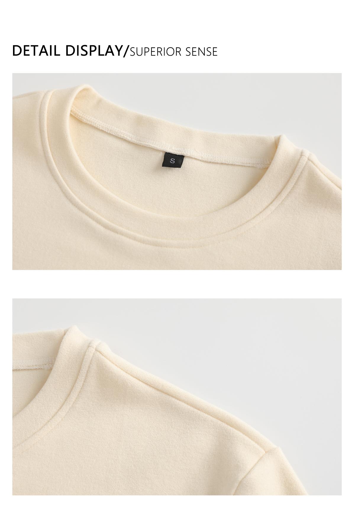 2-pack: men’s long-sleeve T-shirt, men’s terry crewneck long-sleeve T-shirt.Basic loose, stretchy, versatile base layer top—simple solid color for all seasons; suitable for everyday casual wear, students, commuting, and home.