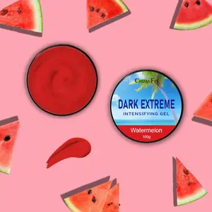 Sun Gel, New Dark Extreme Accelerated Sun Tan Enhancer, Sunbath Cream, Self-Tanning, Body Care Moisturizer, Healthy Wheat Skin, Bronze Color, Watermelon