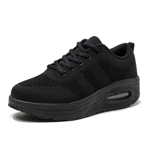Thick-Soled Flyknit Air-Cushion Casual Shoes