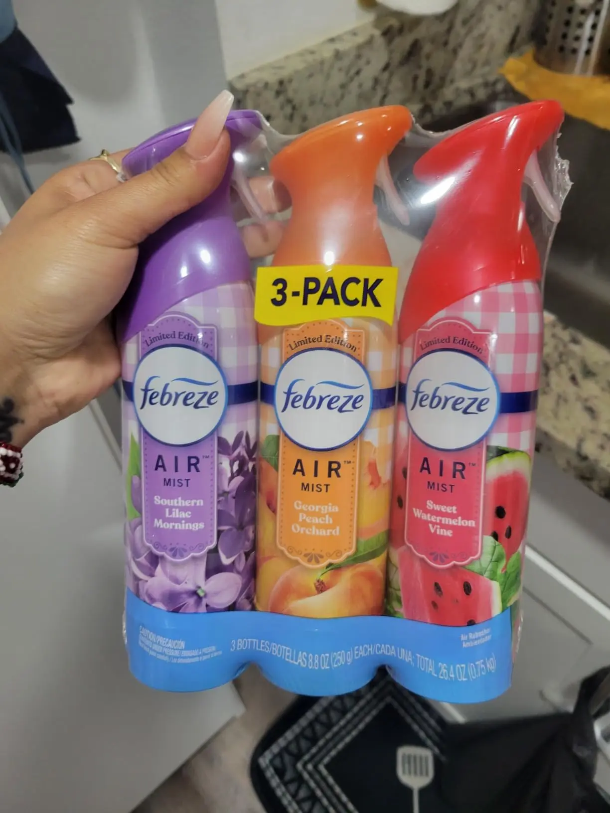 3 Pack Odor-Fighting Room Air Mist Air Freshener Sweet Watermelon Vine Scent 8.8oz 3 Pack Odor-Fighting Room Air Mist Air Freshener Sweet Watermelon Vine Scent 8.8oz