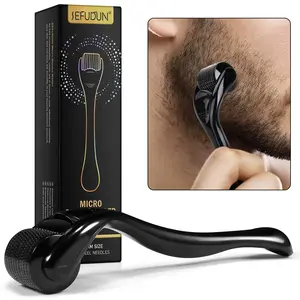 Sefudun Micro Needle Roller 0.25mm, Microneedle Roller, Skin & Hair Use, Enhances Serum Absorption, Promotes Oil Absorption, Professional Skincare Tool