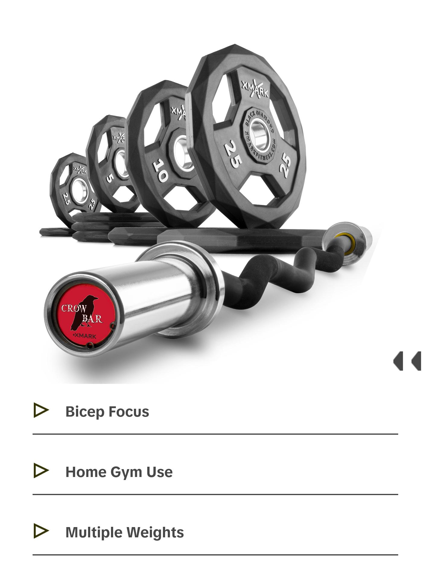 Black Diamond® Olympic Weight Plates and Curl Barbell Sets